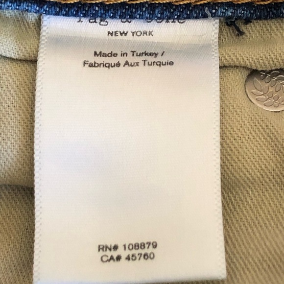 Rag & Bone Rosa Mid -Rise Button Fly Boyfriend Jean Color Jinx Size 27 - Picture 10 of 12